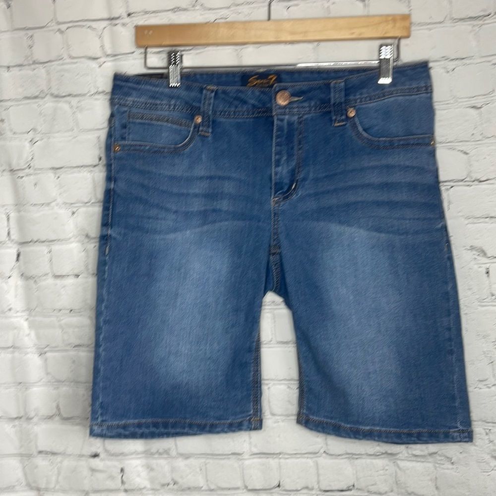 Seven7 Blue Denim Jean Shorts
